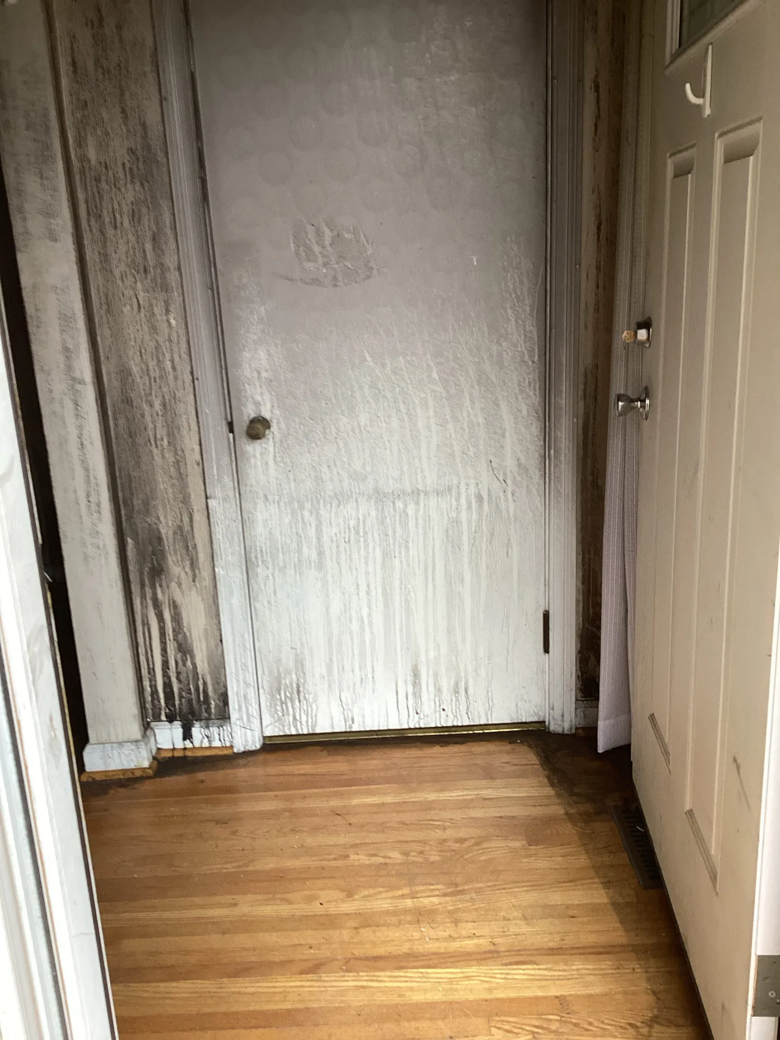 Jeffersontown area property during fire damage restoration work