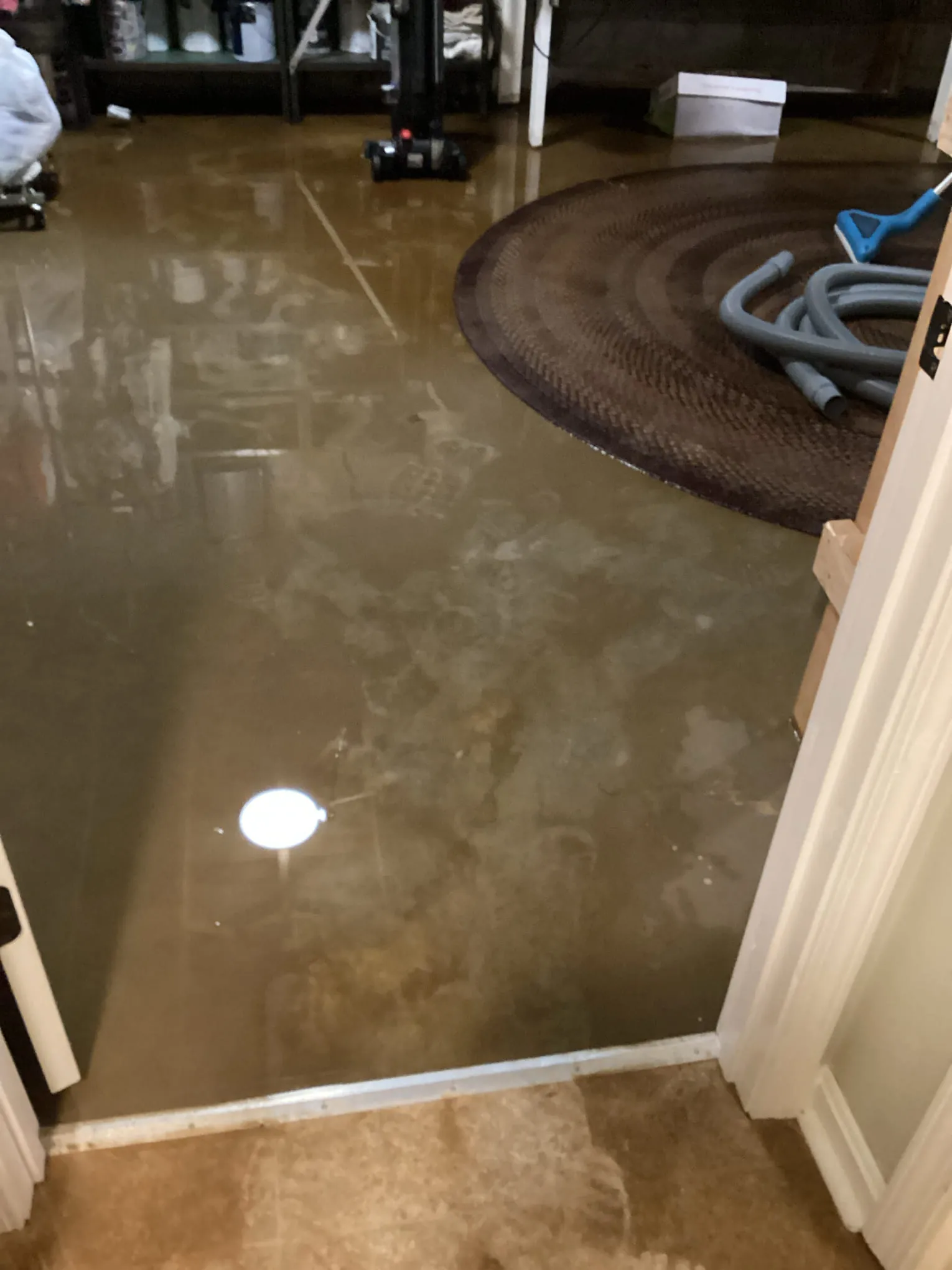 Water damage restoration work at a La Grange KY property